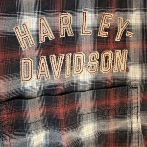 Harley-Davidson Red and Black Plaid Shirt 5XL
